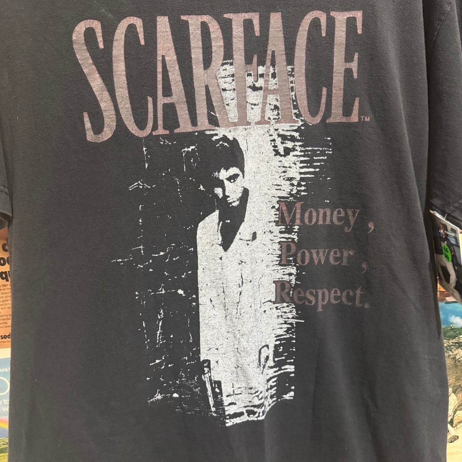 Vintage Vintage scarface money power respect Size US L / EU 52-54 / 3 - 2 Thumbnail