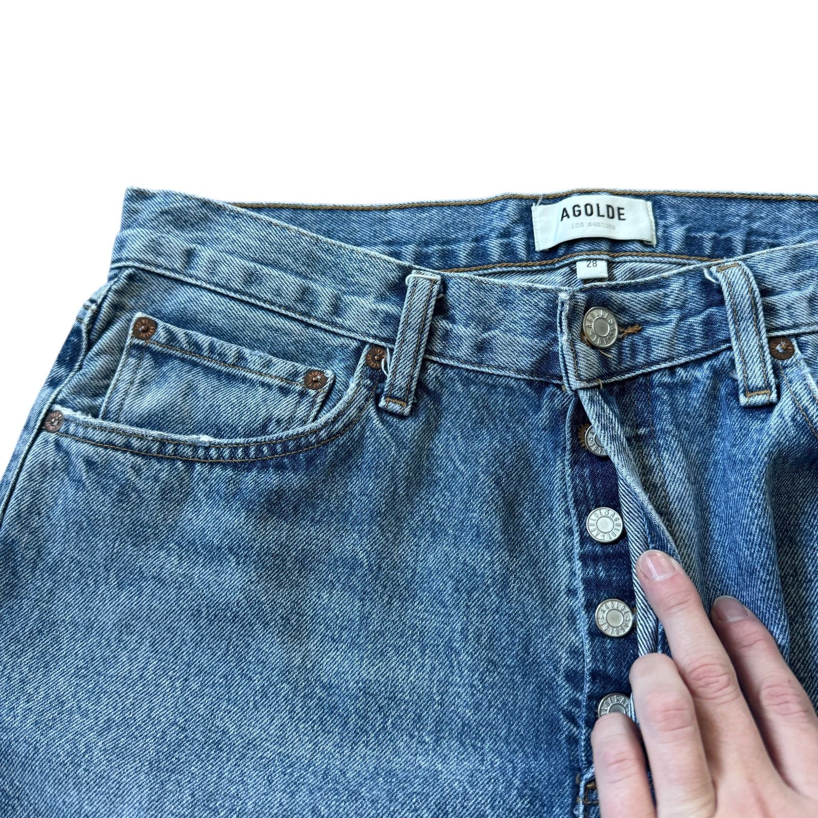 Agolde AGOLDE Wyman Vintage Straight Jean Ratio Wash Size 28" / US 6 / IT 42 - 4 Thumbnail