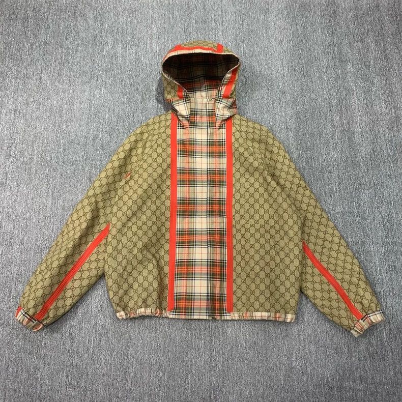Gucci Gucci Double-sided plaid old flower full-print jacket 2501- Size US S / EU 44-46 / 1 - 1 Thumbnail