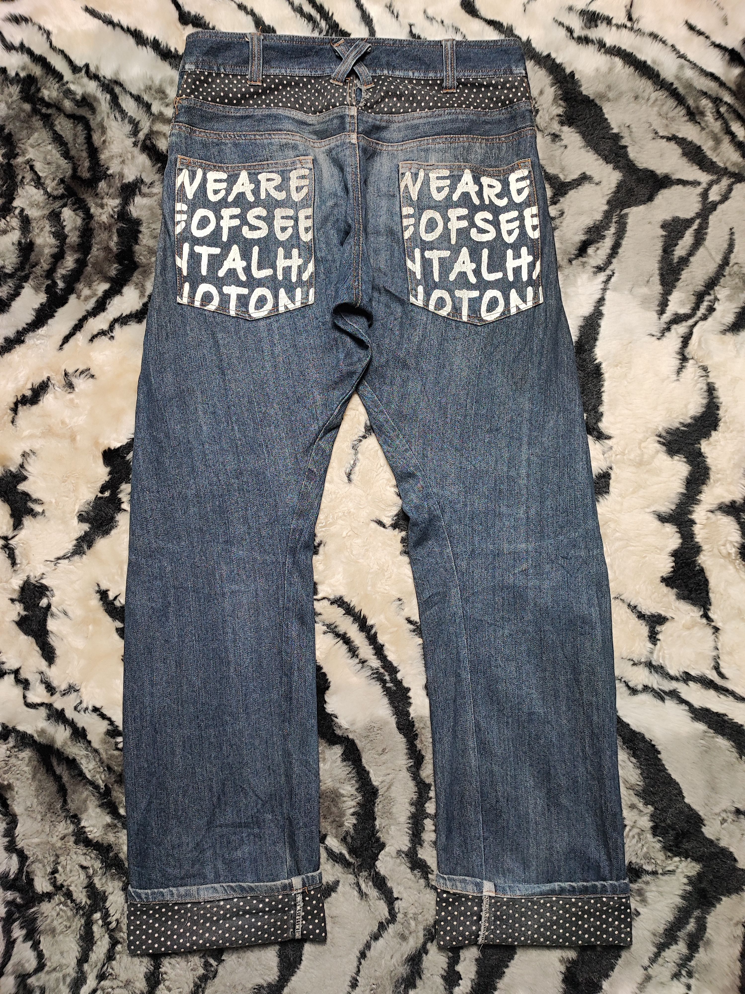 Japanese Brand Double Waist Rimaster Twist Leg Jeans Size US 36 / EU 52 - 14 Thumbnail
