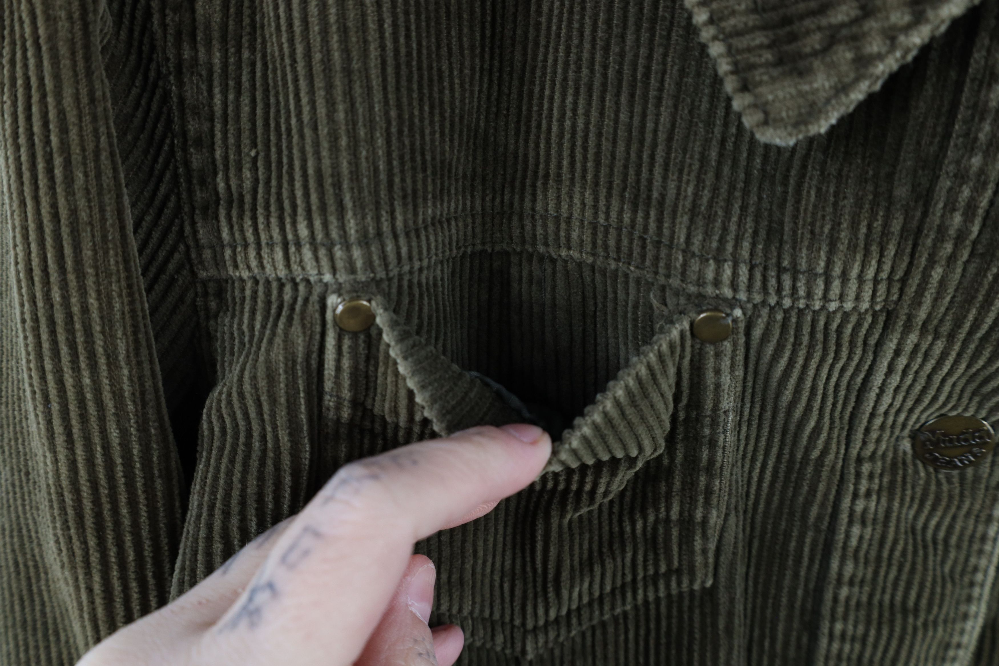Vintage Vintage 90s Y2K MUDD Babydoll Corduroy Button Jacket Green Size M / US 6-8 / IT 42-44 - 8 Thumbnail