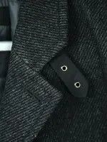 Strellson Man's M Dark Grey Jacket Wool 40 Pea Button Coat M Tweed Size US M / EU 48-50 / 2 - 6 Thumbnail