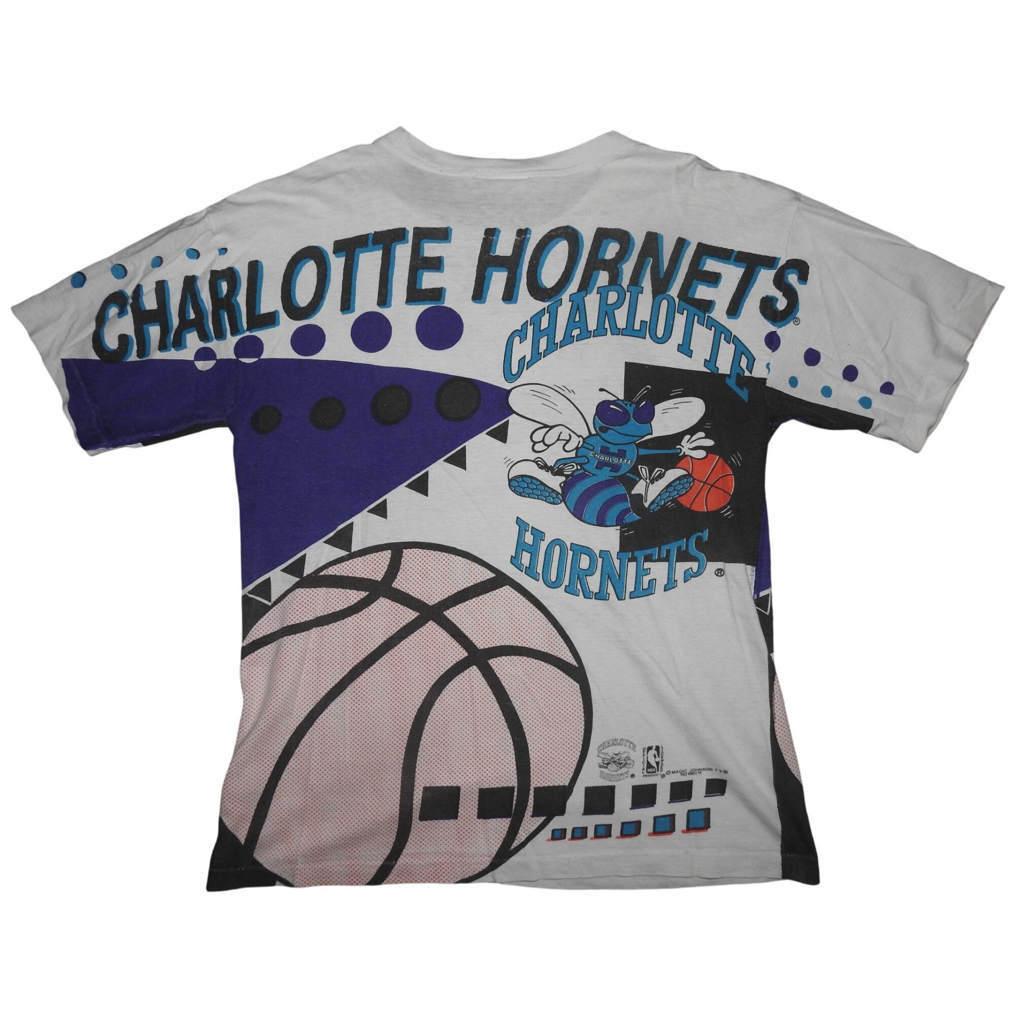 Other Vintage 90s Charlotte Hornets Magic Johnson Single Stitch T- Size US M / EU 48-50 / 2 - 6 Thumbnail
