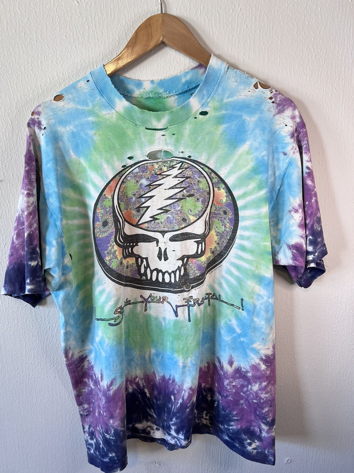 image of 1993 Fractal Grateful Dead in Tye Dye, Men's (Size XL)