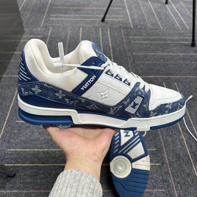 Louis Vuitton Louis Vuitton Denim Low-Top Fashion Sneakers -2508 Size US 9.5 / EU 42-43 - 7 Thumbnail