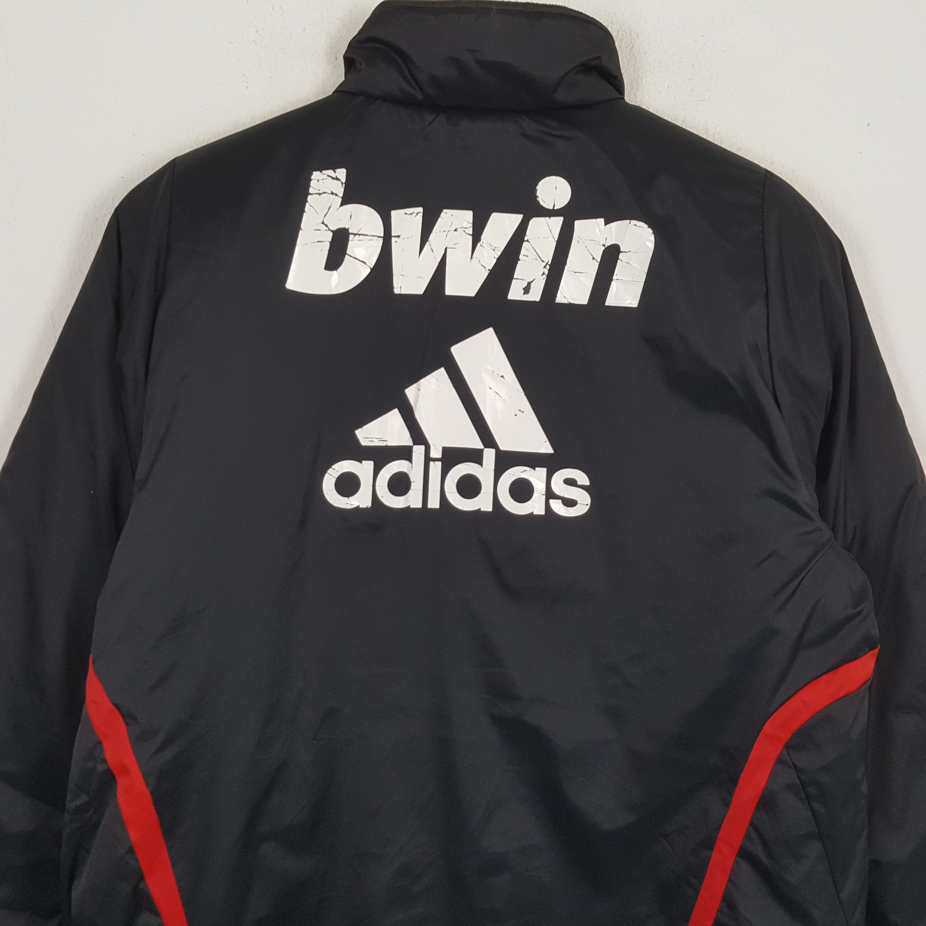 Adidas × Vintage ADIDAS AC MILAN Sportswear Winter Season Jacket Size US XL / EU 56 / 4 - 4 Thumbnail