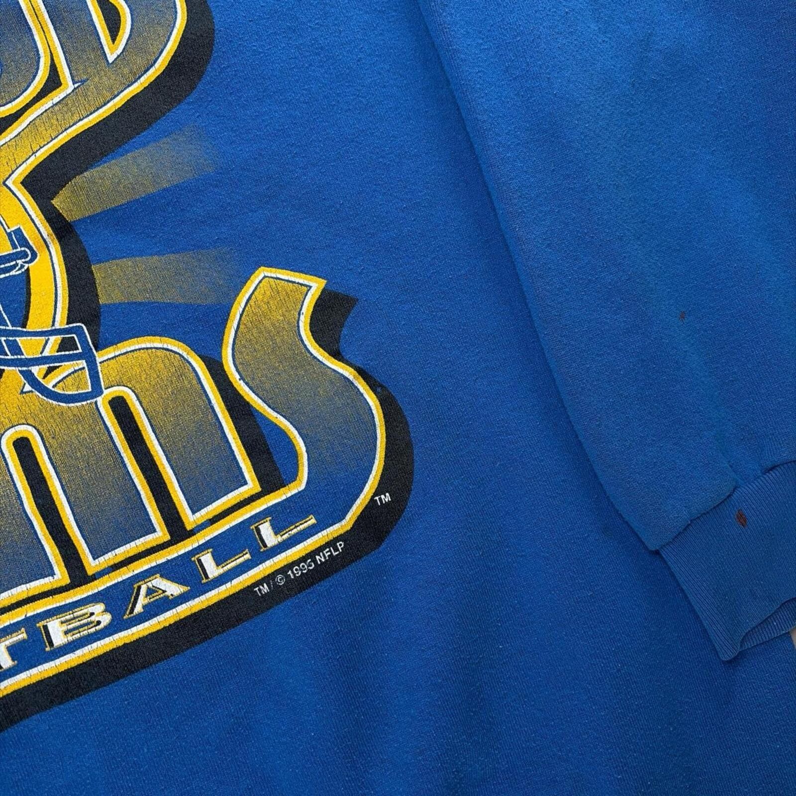 NFL Vintage 1995 St. Louis Rams NFL Football Crewneck Sweatshirt Size US L / EU 52-54 / 3 - 5 Thumbnail