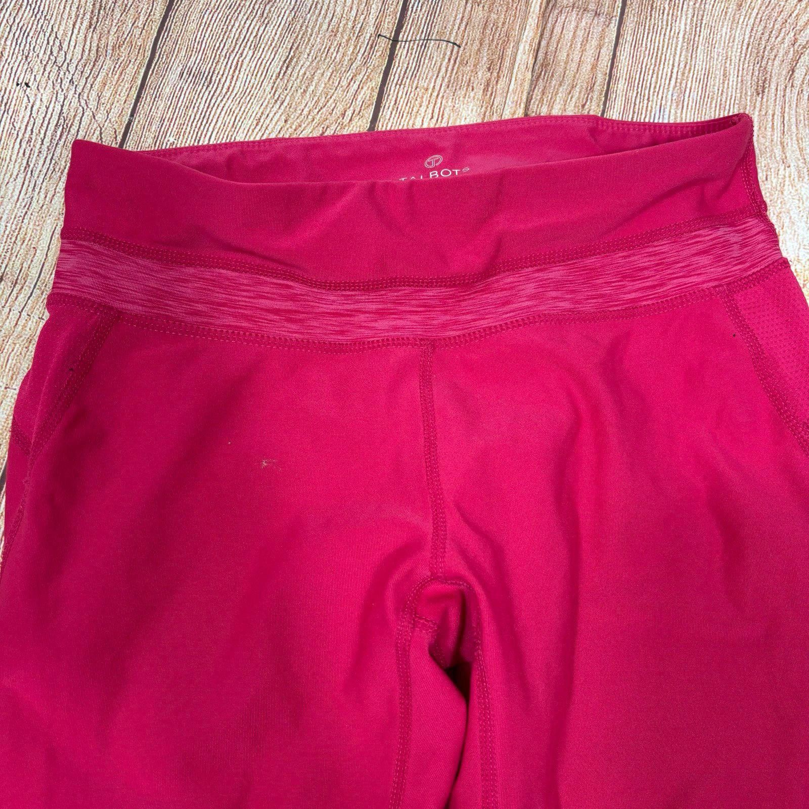 Other Talbots Women's Small Pink Athletic Leggings Size 28" / US 6 / IT 42 - 4 Thumbnail