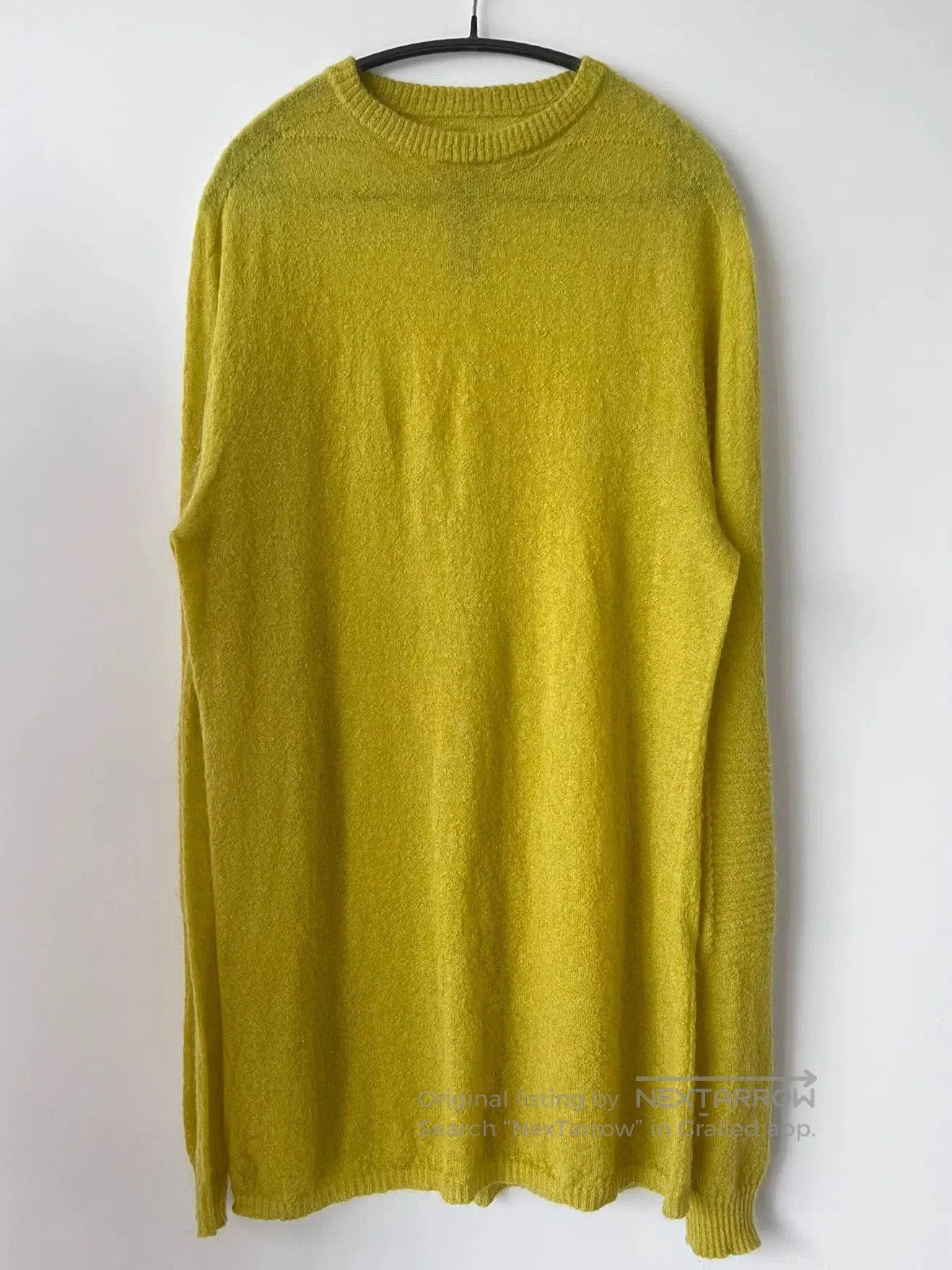 Rick Owens rick owens yellow knitted sweater top. Size XXS / US 00 / IT 34 - 1 Thumbnail