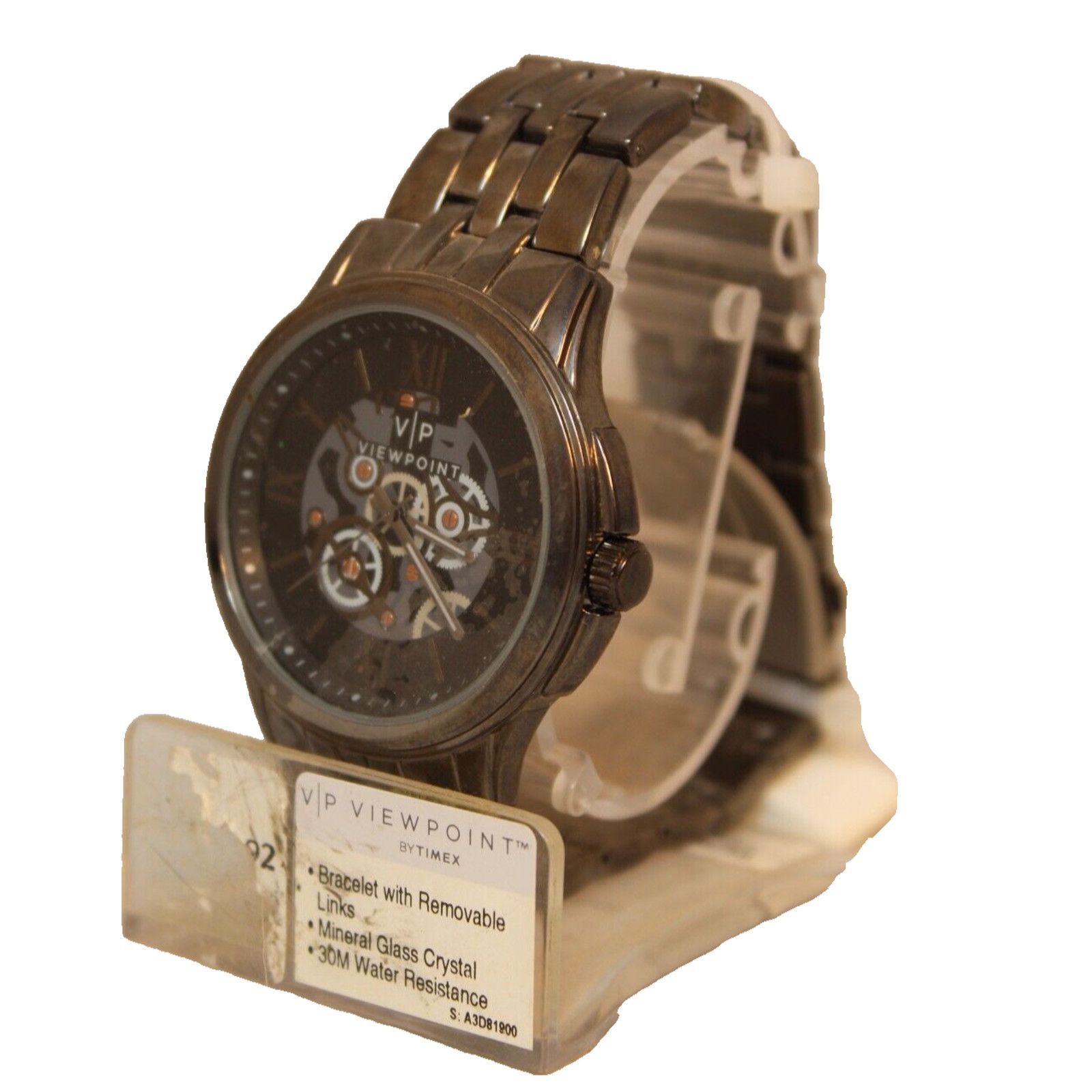 Timex Viewpoint Timex AA3D81900 Men's Analog Gunmetal Watch Steel Size ONE SIZE - 3 Thumbnail