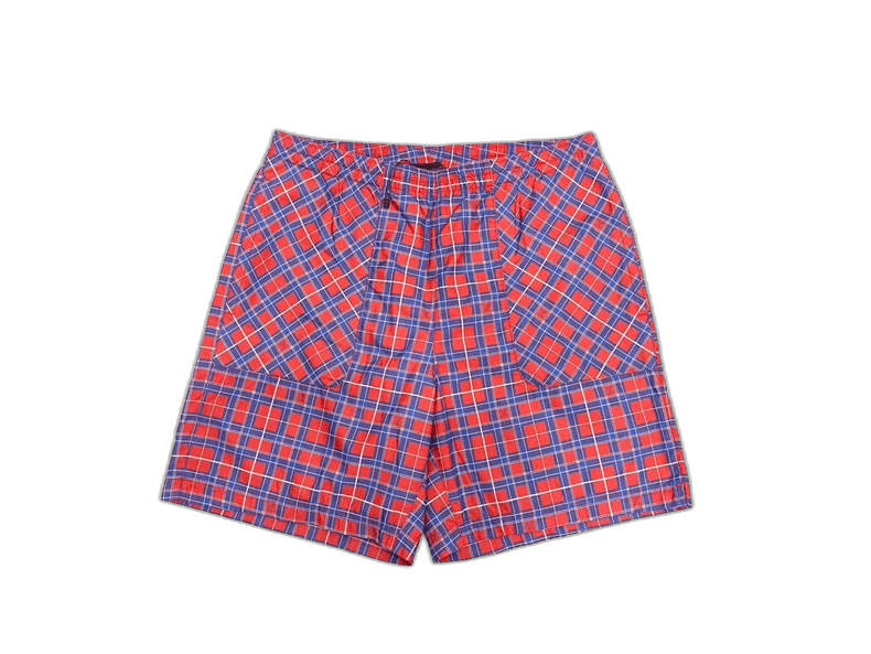Louis Vuitton Louis Vuitton Red Blue Plaid Logo Shorts Size US 30 / EU 46 - 1 Thumbnail