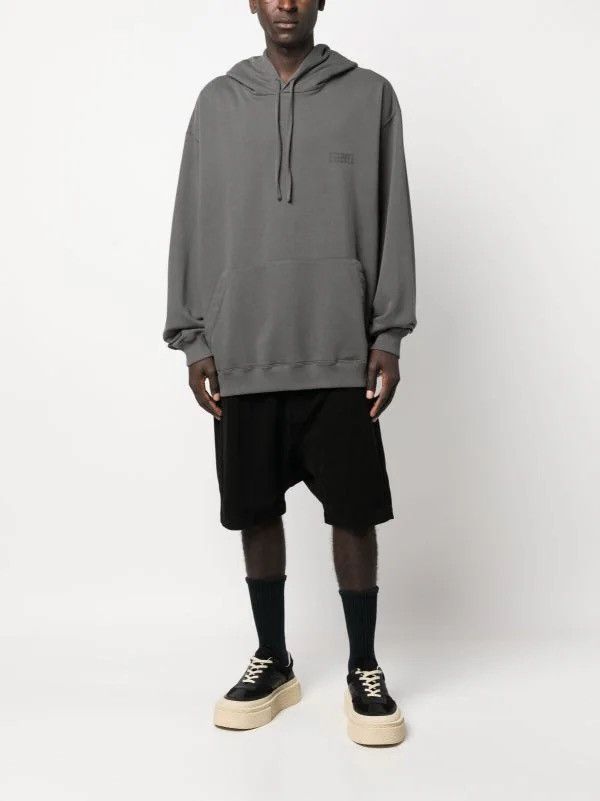 Maison Margiela !DS! SS23 Maison Margiela Logo Gray Oversized Hoodie Size US XL / EU 56 / 4 - 8 Thumbnail