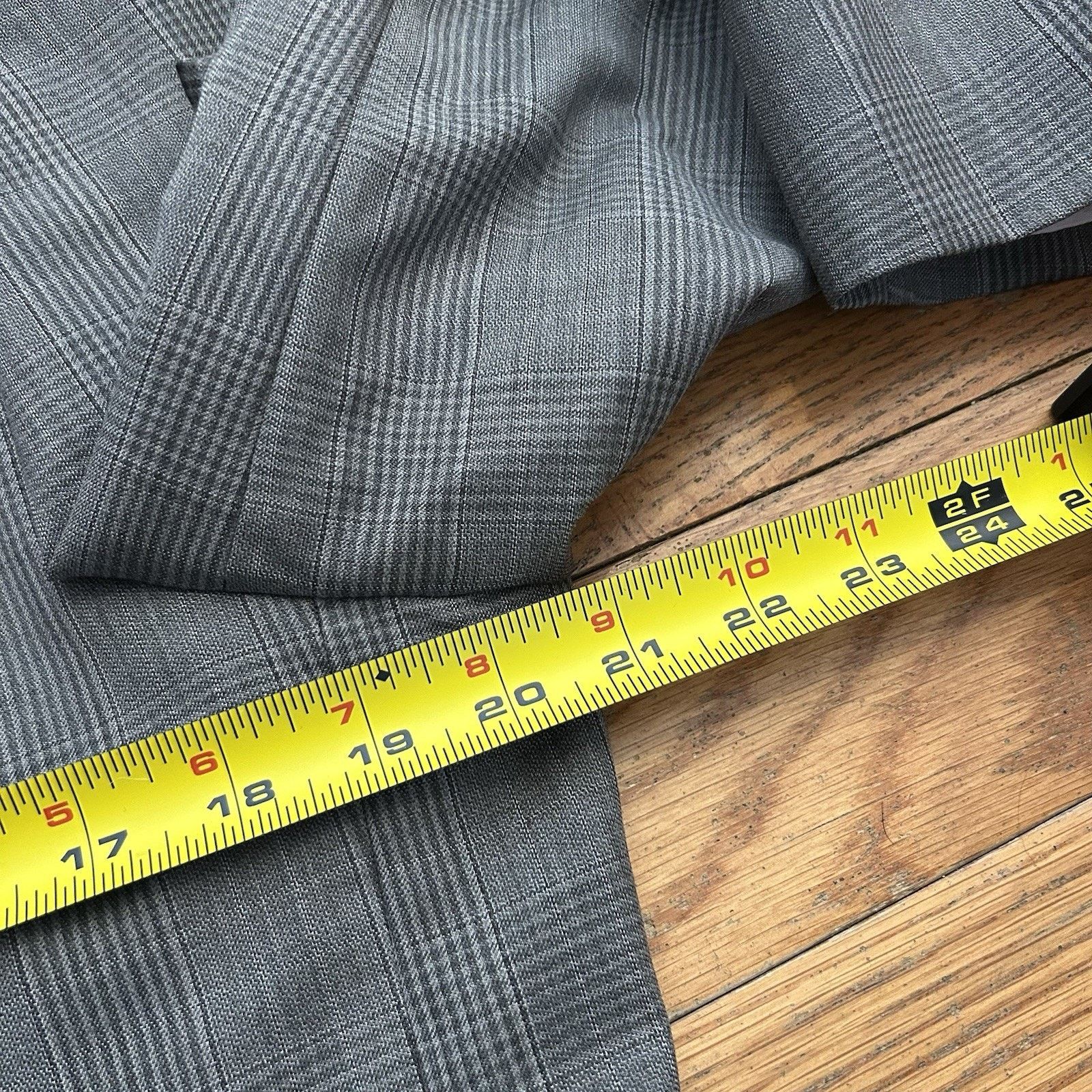 Hugo Boss James Sharp 2 Super 100 Wool Plaid Suit Jacket Blazer 42R Size 42R - 9 Thumbnail