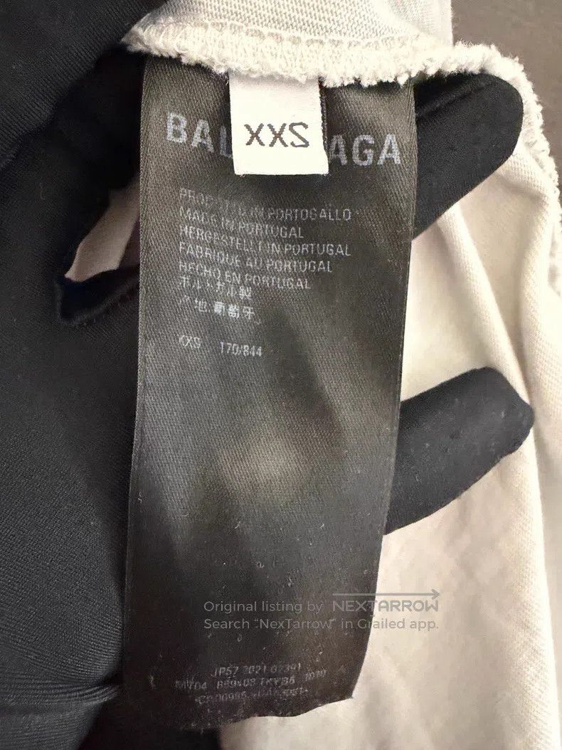 Balenciaga Balenciaga Big Destroyed Black Sweatshirt Size US XXS / EU 40 - 4 Thumbnail