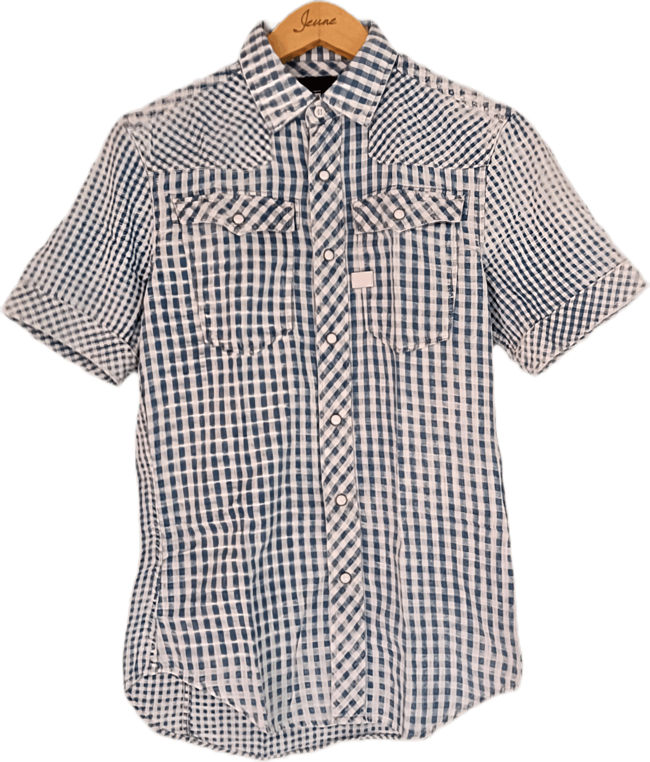 G-Star × Vintage Vintage g star raw gingham shirt Size US XXS / EU 40 - 1 Thumbnail