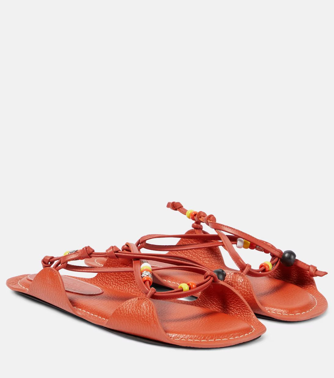 Marni o1srvl11e0624 Leather Sandals in Red Size US 9.5 / IT 39.5 - 1 Thumbnail