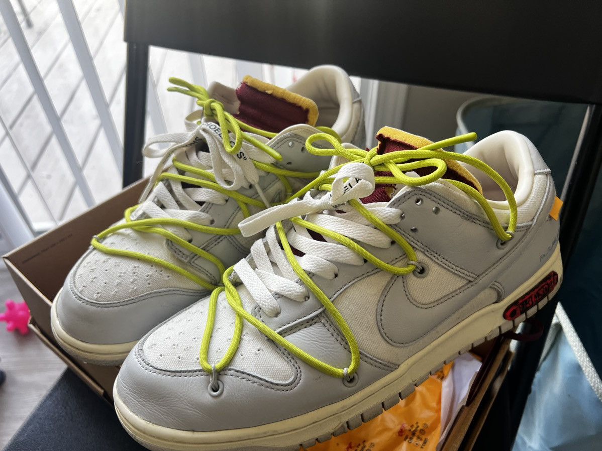 image of Nike Off White Dunk Low “ Lot 8 “ Size 10 Shoes, Men's