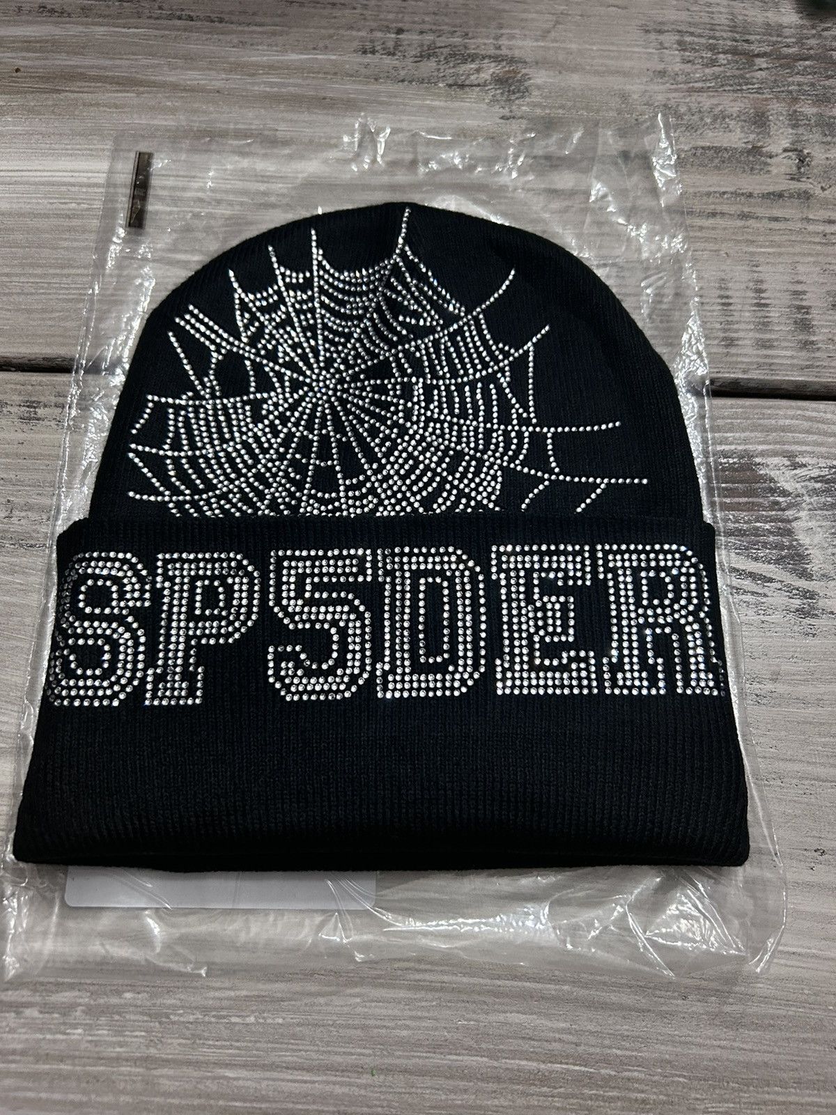 Sp5der Black Sp5der Web Beanie | Grailed