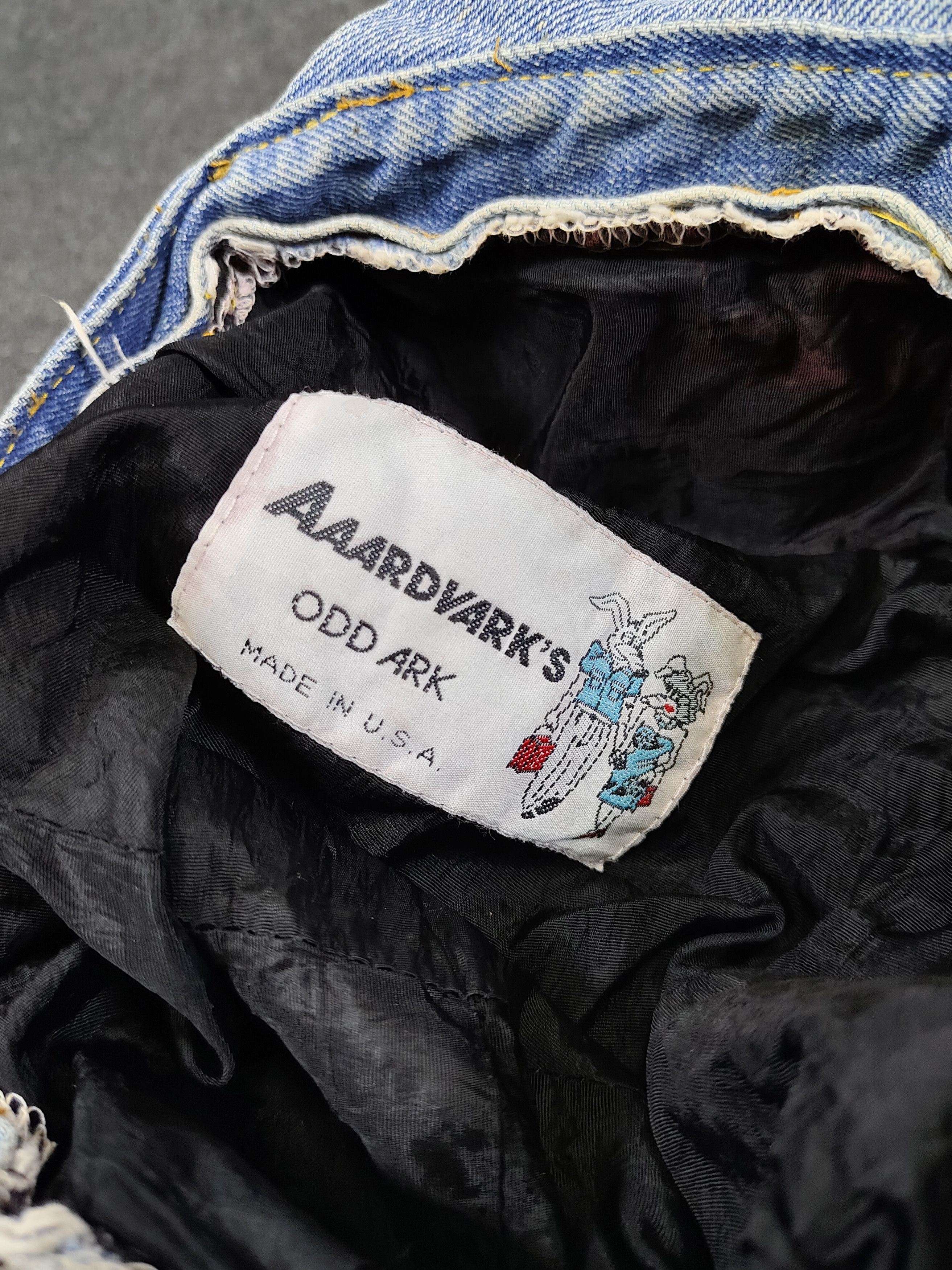 Levi's Vintage Clothing RARE🔥90s AAARDVARK’S Rebuild Levi’s 501 Denim Panel Newsboy Size ONE SIZE - 9 Thumbnail
