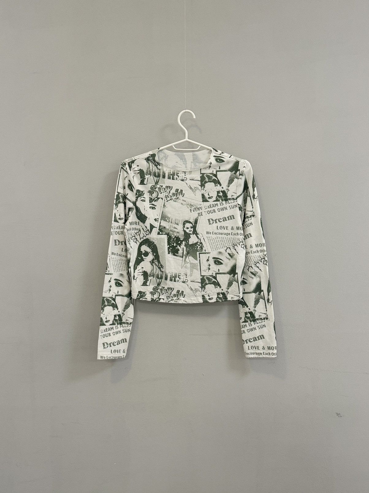 Japanese Brand × Vintage Vintage Japanese Brand y2k mesh Long Sleeve Galliano Style Size M / US 6-8 / IT 42-44 - 1 Thumbnail