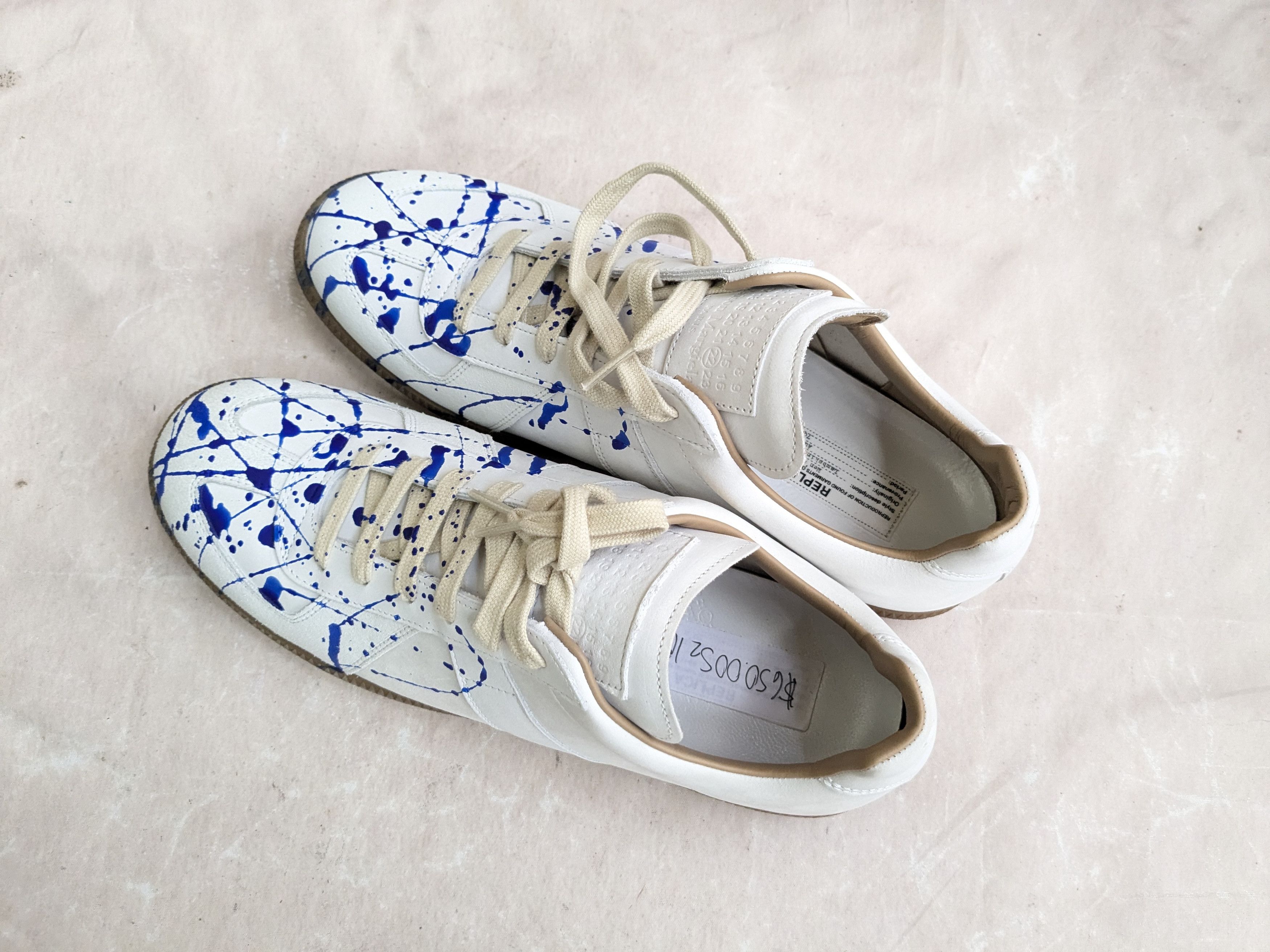 Maison Margiela GAT Replica Paint Splatter Blue 10 43