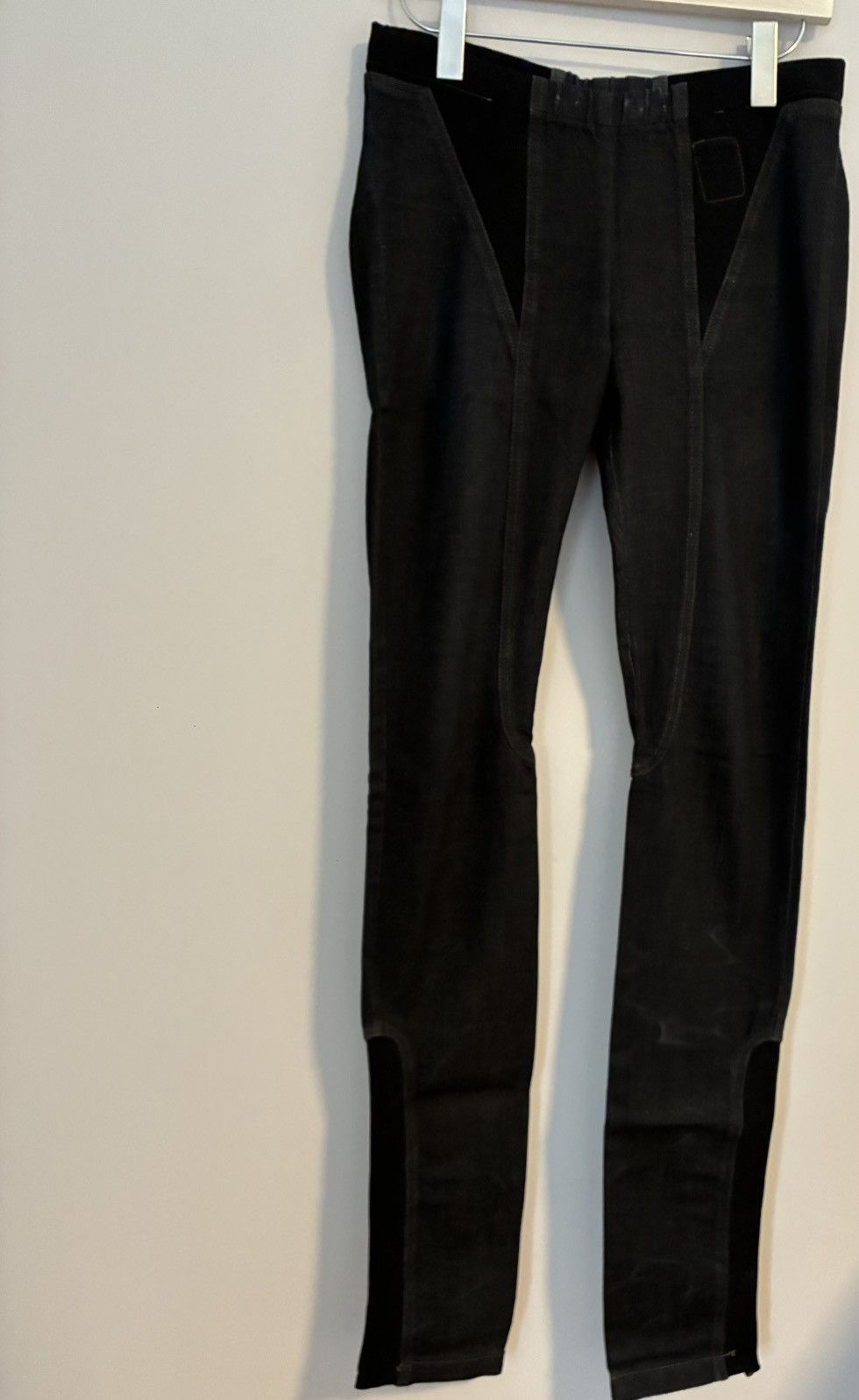 Rick Owens Rick Owens Black Stirrup-Style jeans style leggings Size US 30 / EU 46 - 1 Thumbnail