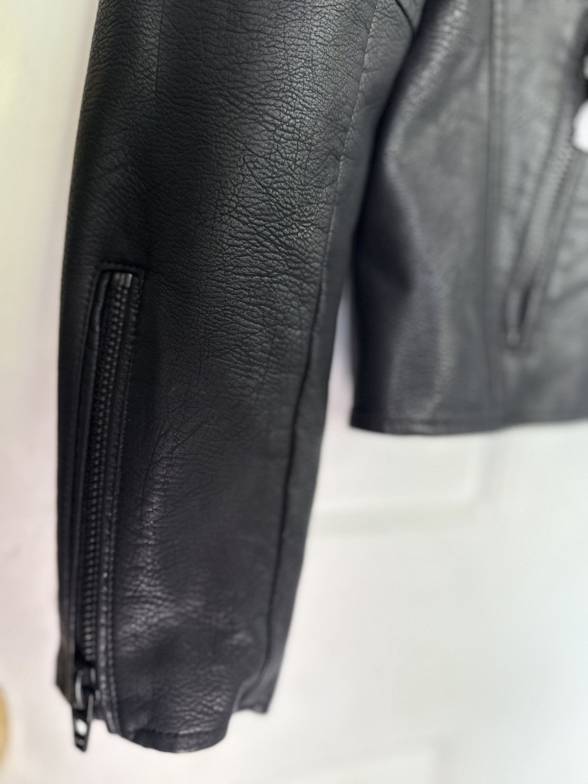 BLANKNYC × Leather BLANKNYC Woman’s Moto Jacket (Black Faux Leather) - NWT Size M / US 6-8 / IT 42-44 - 11 Thumbnail