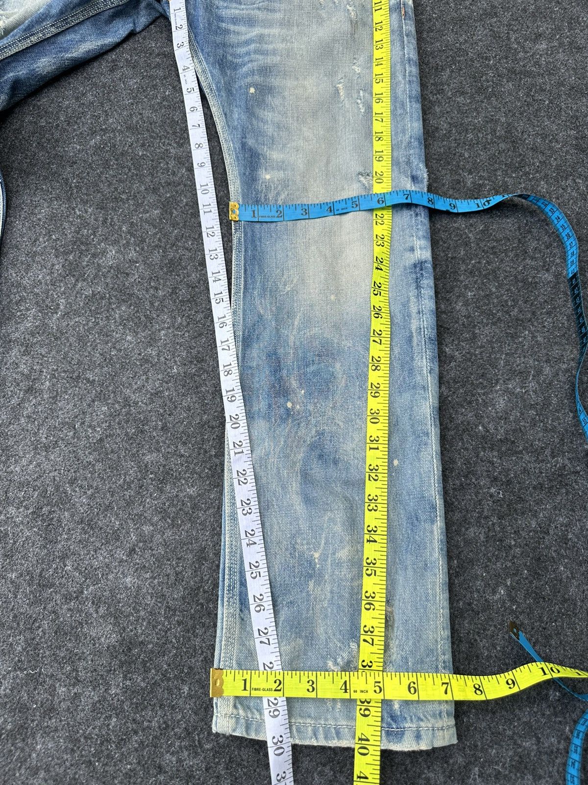 Beauty Beast × Diesel Diesel Italy Krooley Acid Design Regular Slim Denim D38 Size US 30 / EU 46 - 6 Thumbnail