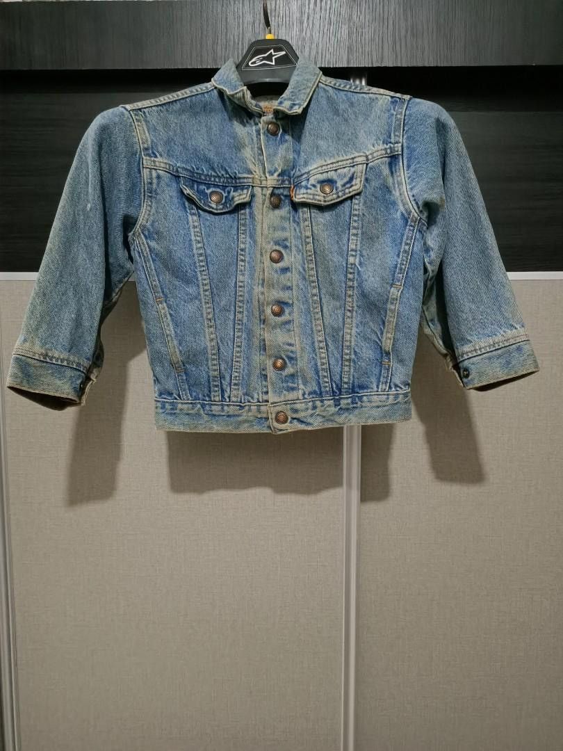 Levi's Vtg. Levi’s Orange Tab Trucker Jacket (Kids 6, Made in USA) Size US XXS / EU 40 - 1 Thumbnail