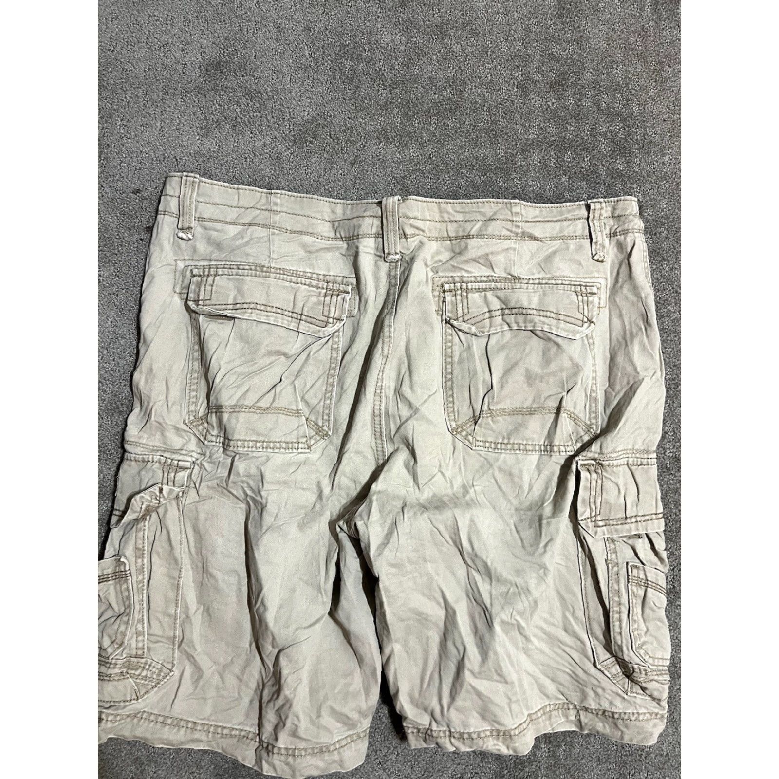 Vintage UNIONBAY Cargo Shorts 40 Regular Beige Stretch Flat Front Casual Mens Size US 40 / EU 56 - 2 Thumbnail