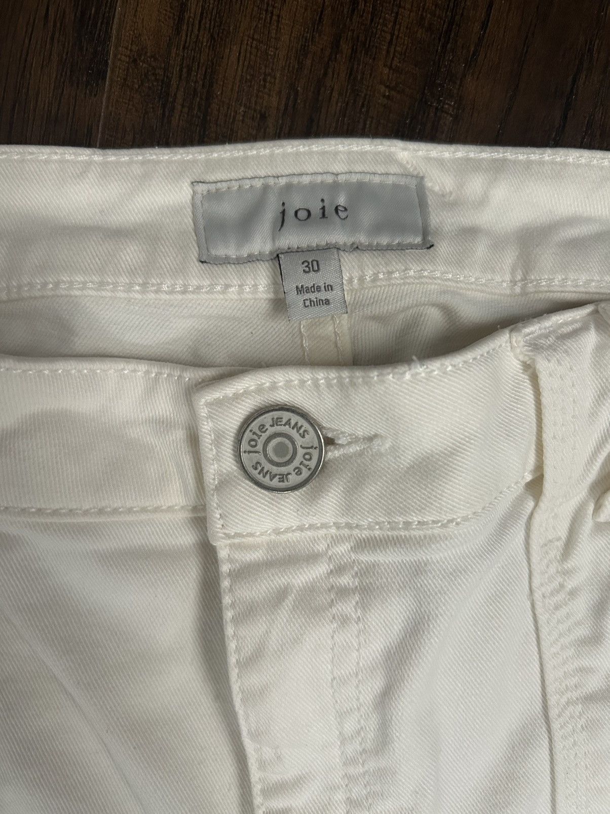 Joie Joie White Skinny & Slim Zipper Pants Size 30" / US 8 / IT 44 - 4 Thumbnail