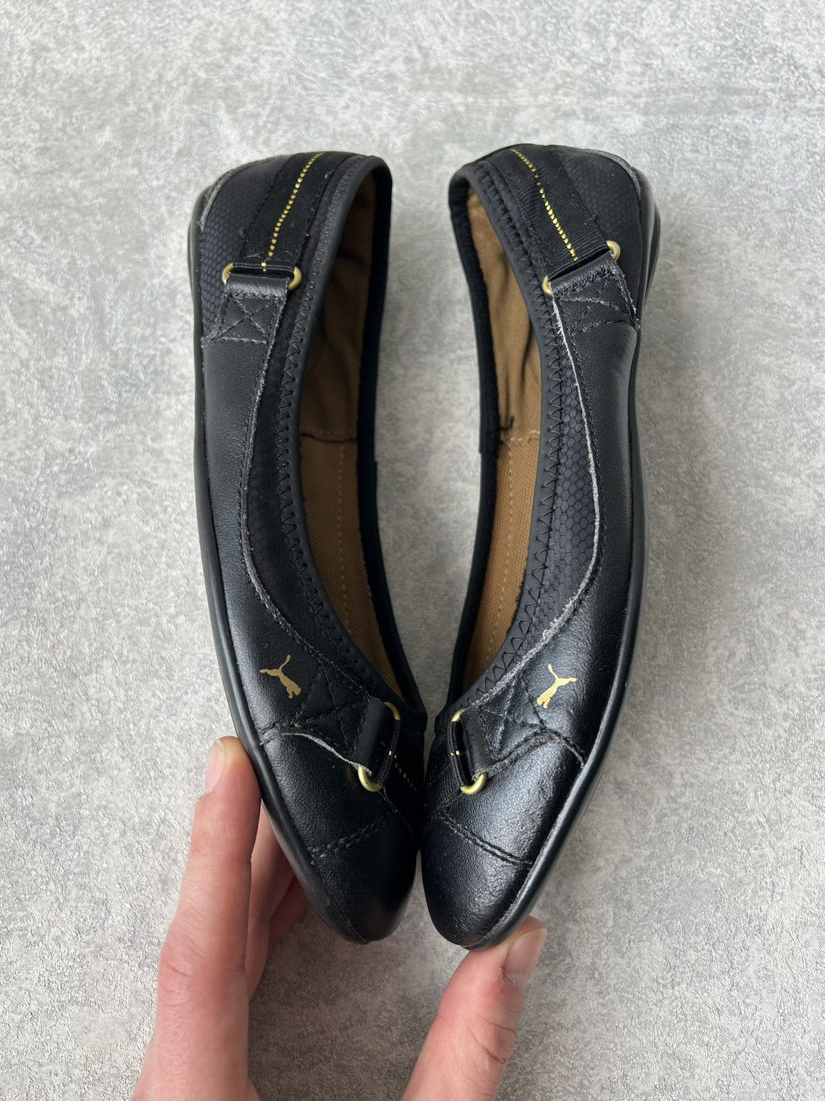 Puma Y2K 2000s Puma Archive Cyber Leather Ballet Flats Size US 6.5 / IT 36.5 - 4 Thumbnail