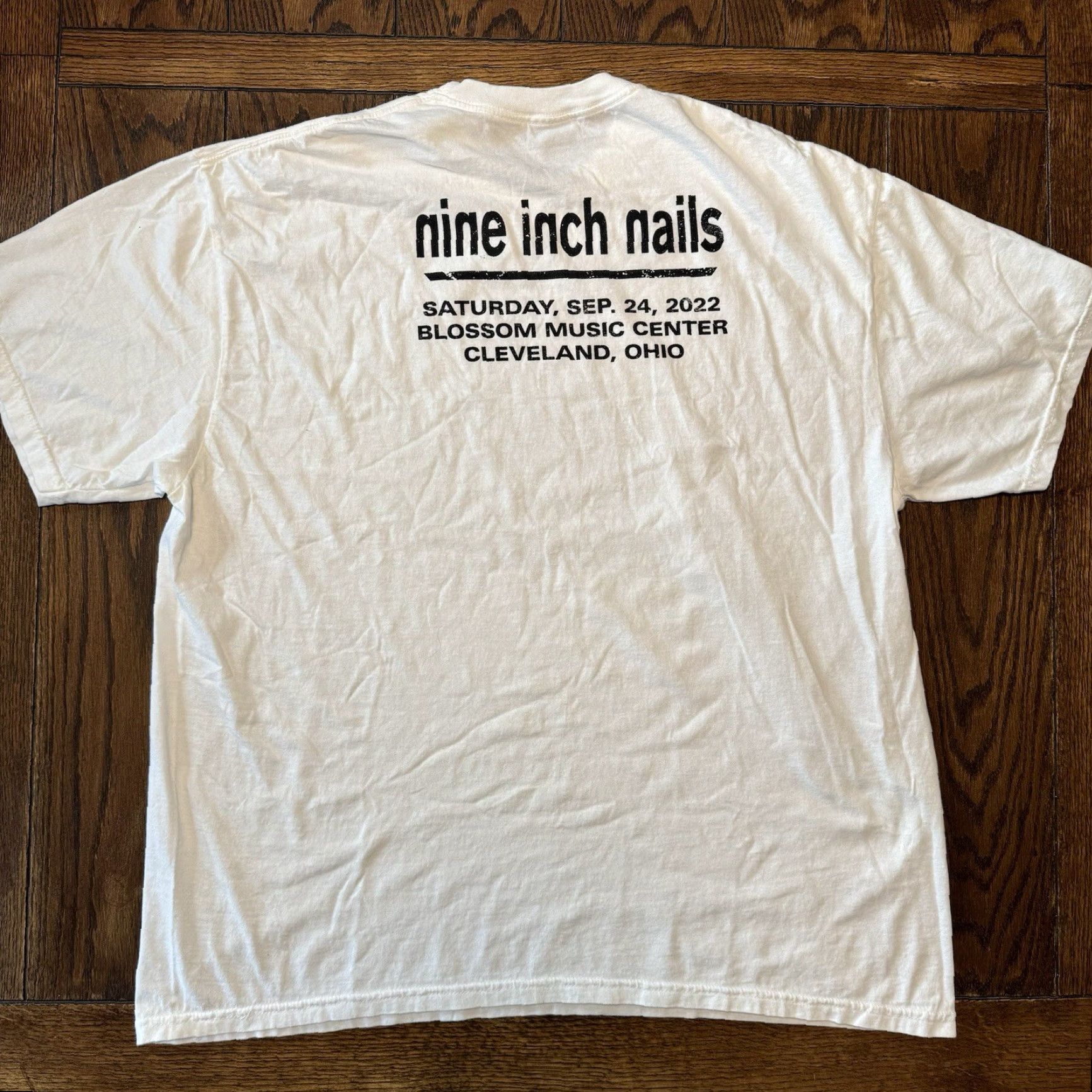 Vintage NIN Nine Inch Nails Blossom Music Center Cleveland Ohio 2022 T Shirt XXL New Size US XXL / EU 58 / 5 - 4 Thumbnail