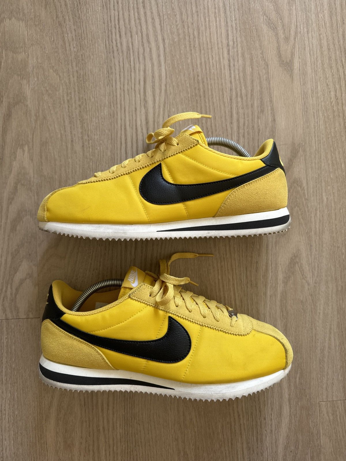 Nike Cortez Black and Yellow