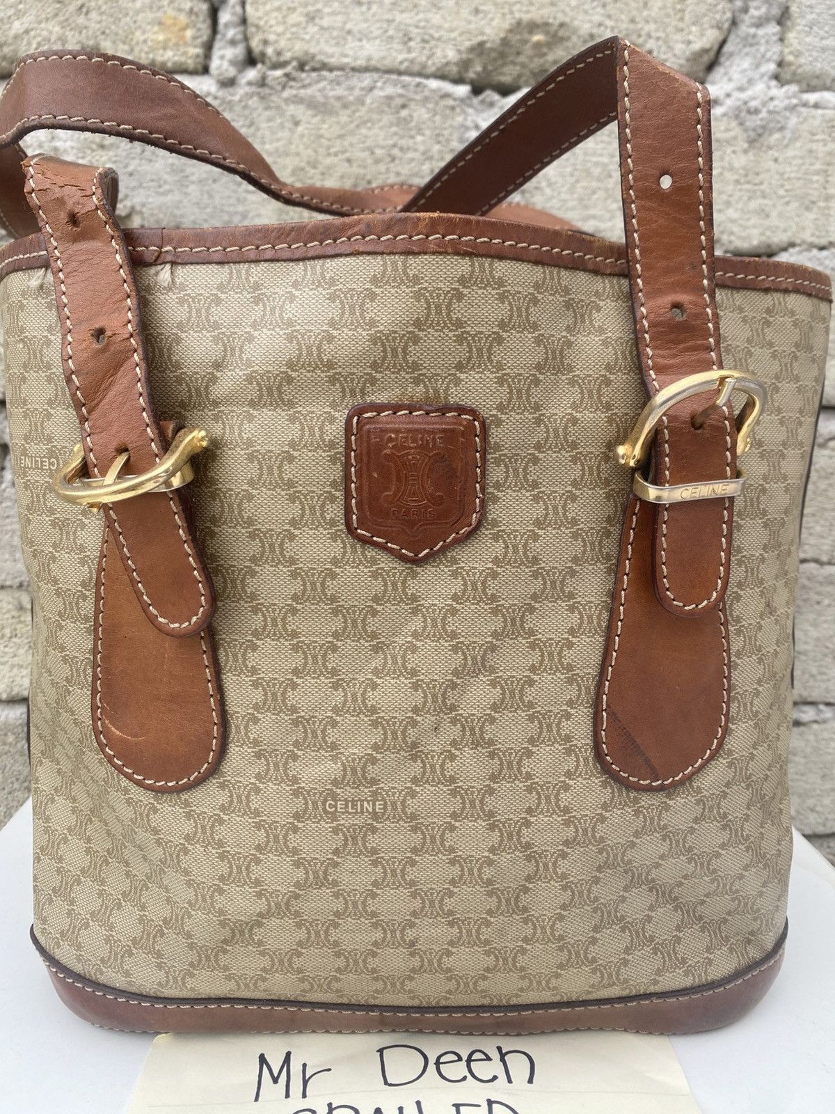 Celine Rare CELINE Monogram Handle Bag Size ONE SIZE - 6 Thumbnail