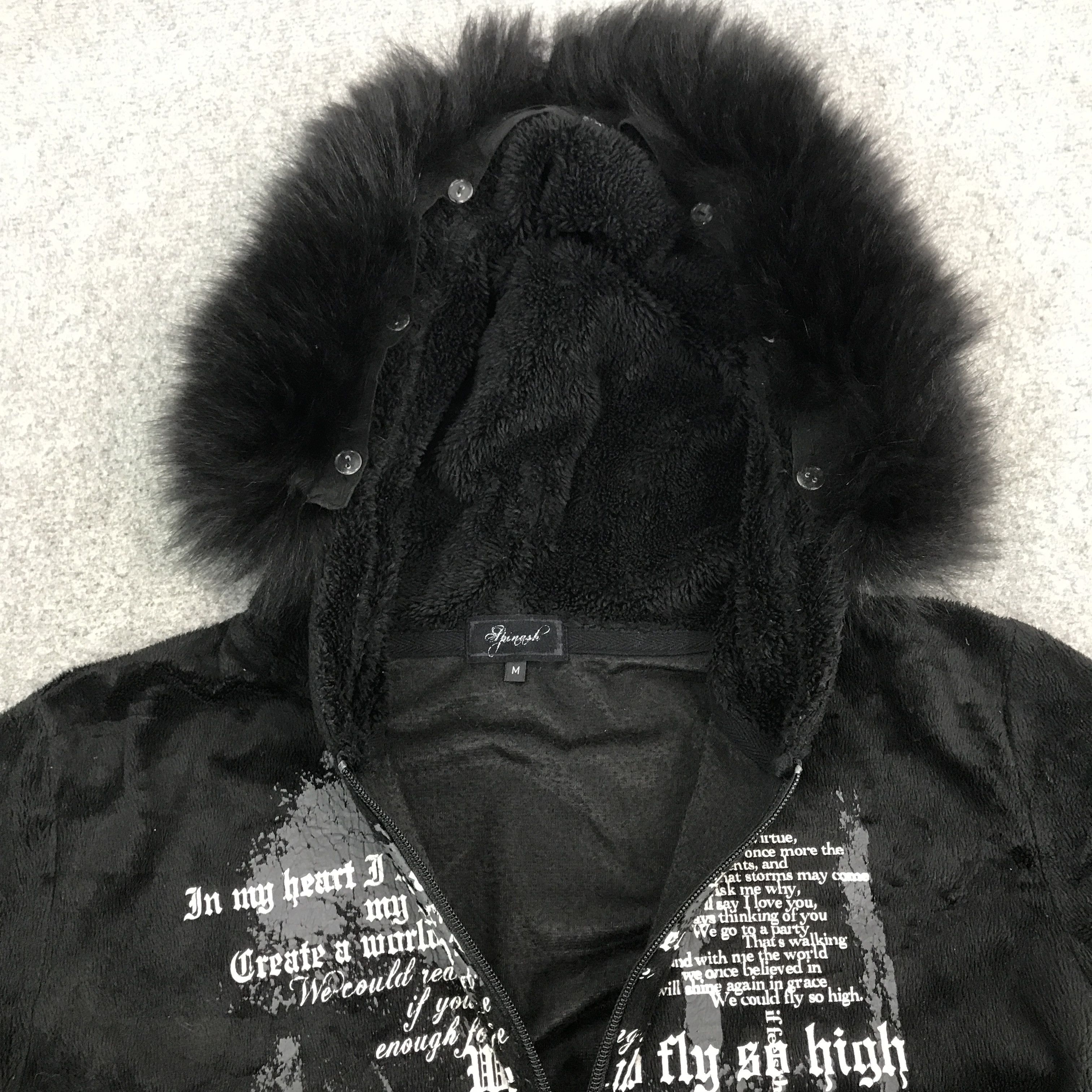Japanese Brand important pride Punk Fur hoodie jacket Size US M / EU 48-50 / 2 - 7 Thumbnail