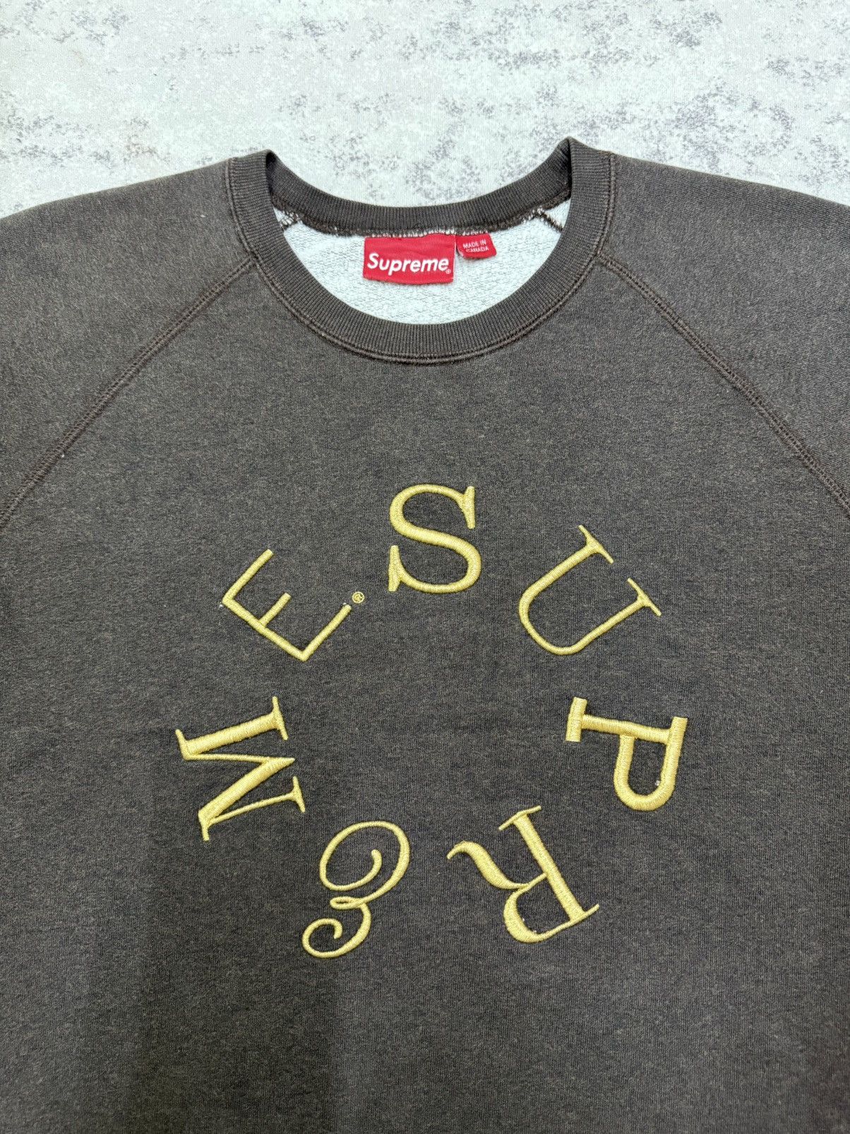 Supreme Supreme Circle Emroidery Logo Sweatshirt Size US XL / EU 56 / 4 - 6 Thumbnail