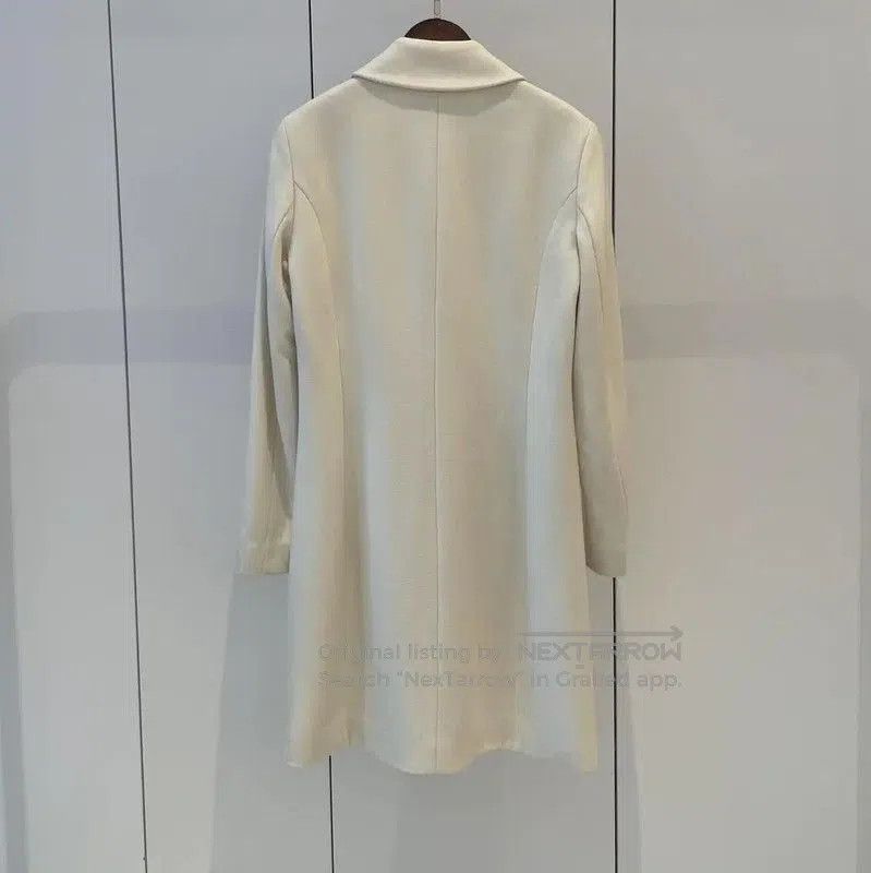 Moschino Moschino White Wool Lady's Winter Coat . Size L / US 10 / IT 46 - 2 Thumbnail