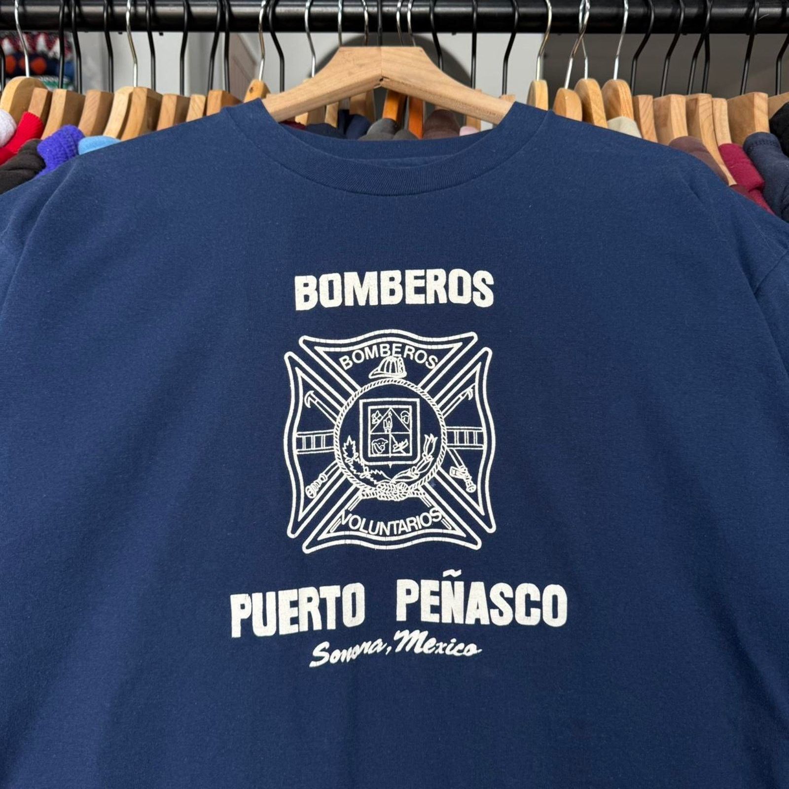 Other Vintage 90s Bomberos Firefighters Puerto Penasco T-Shirt Size US XL / EU 56 / 4 - 2 Thumbnail
