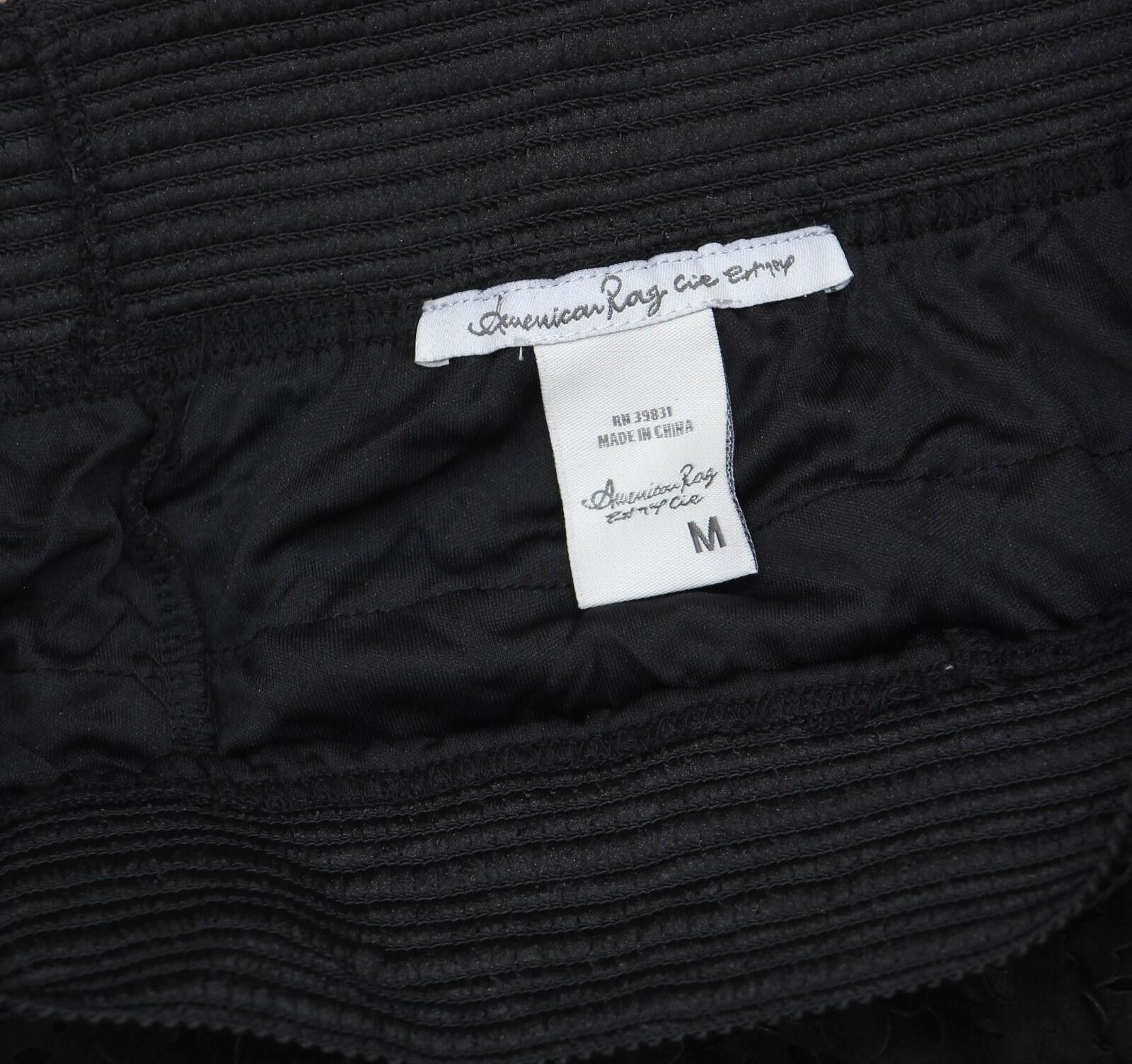 Other Nwt American Rag Cie Tiered Cropped Shorts Classic Black M Size 32" / US 10 / IT 46 - 3 Thumbnail