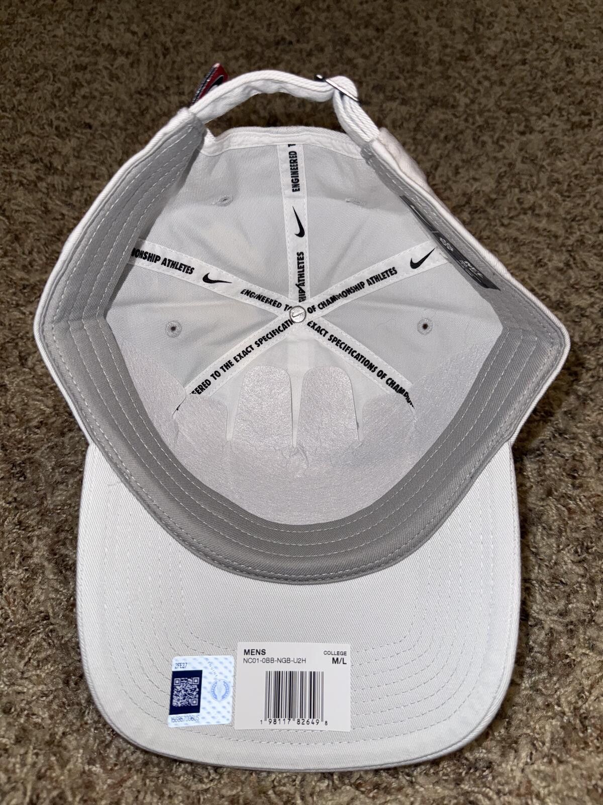 Nike Nike Men's Georgia Bulldogs White Heritage86 Arch Hat Sample Size ONE SIZE - 10 Thumbnail