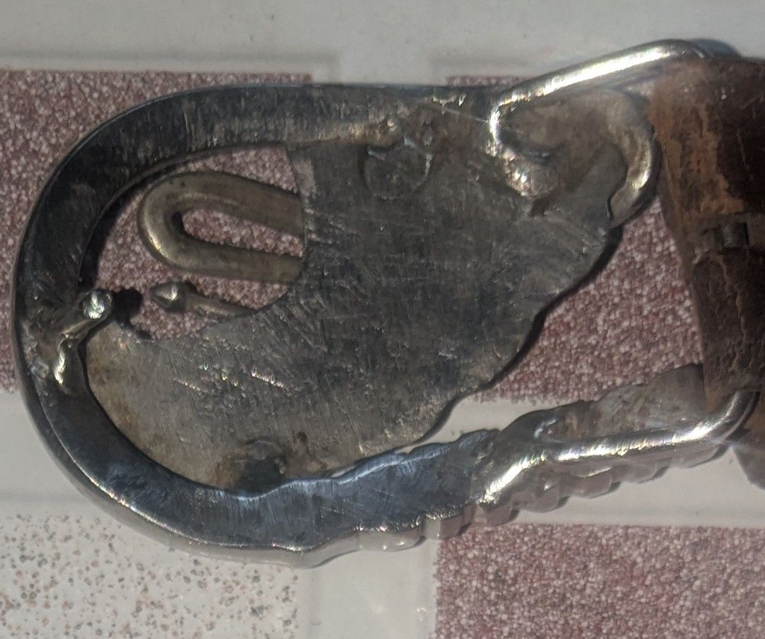 Vintage Stainless vintage 1950's horse face belt buckle vintage Size ONE SIZE - 3 Thumbnail