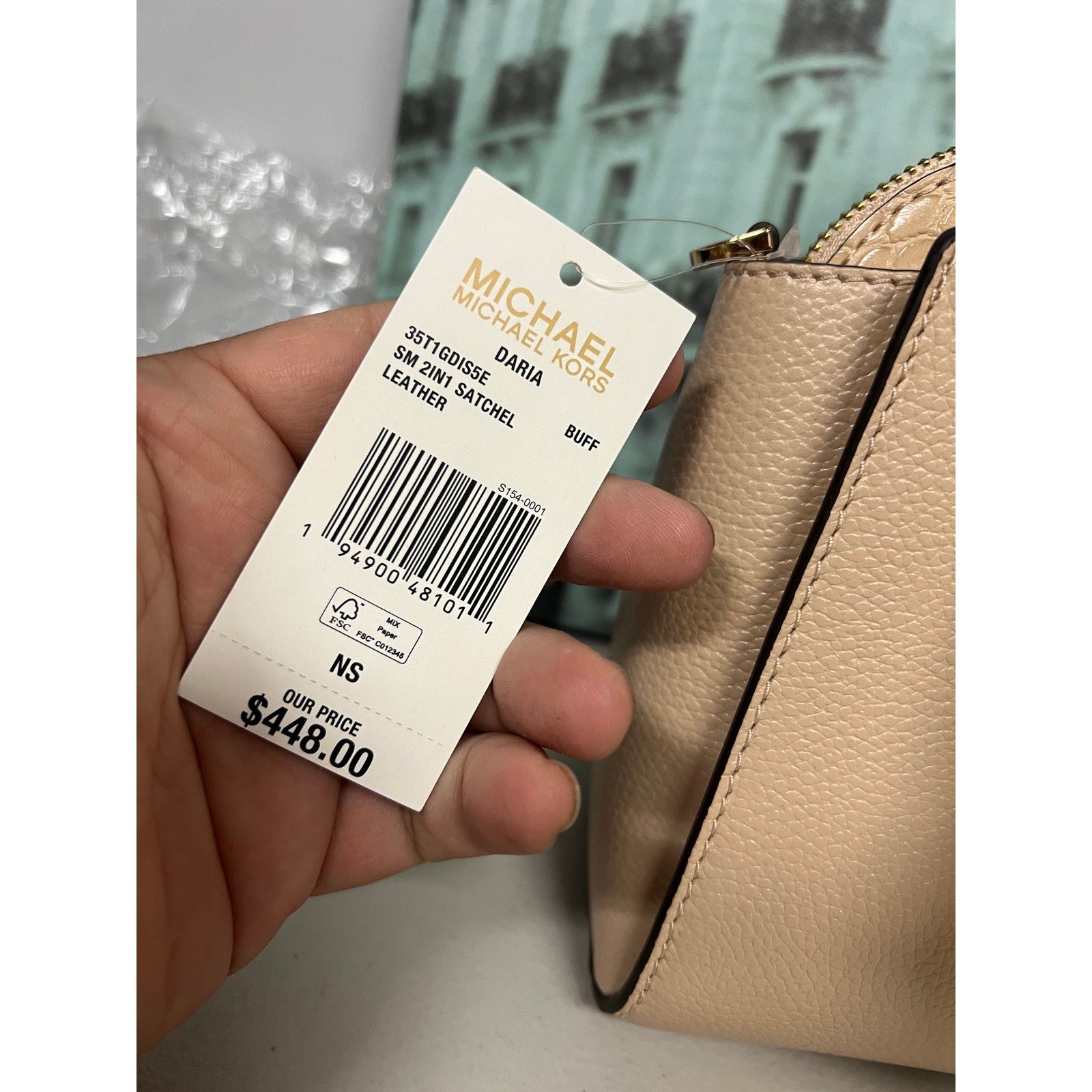 Michael Kors Michael Kors Daria 35T1GDIS5E Small 2IN1 Satchel In Buff Size ONE SIZE - 12 Thumbnail
