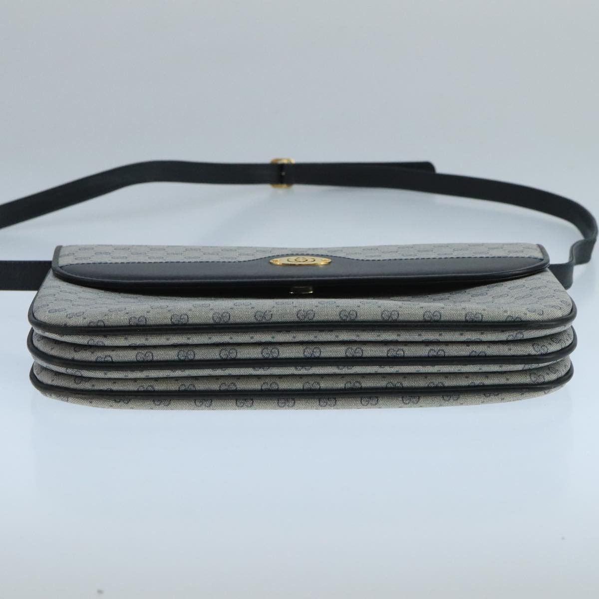Gucci GUCCI Micro GG Supreme Shoulder Bag Pvc Navy Gold Size ONE SIZE - 9 Thumbnail