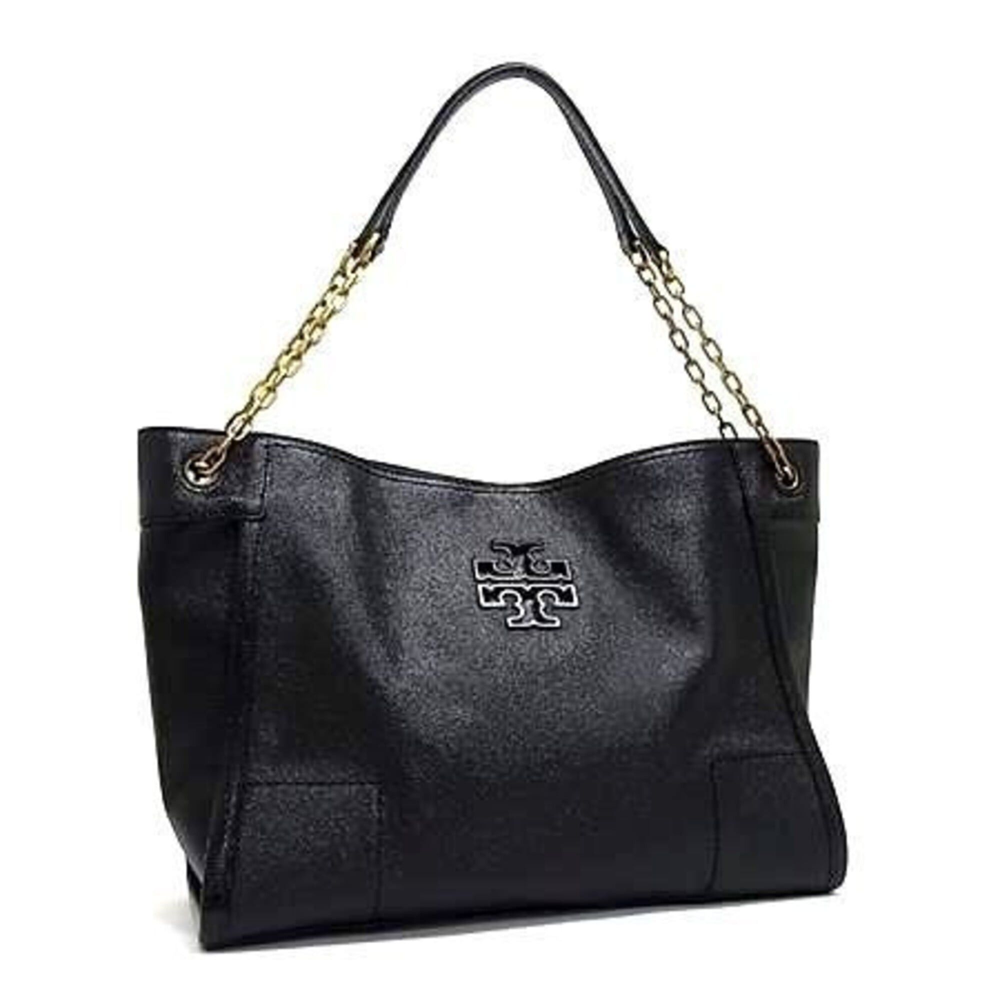 Tory Burch Tory Burch Britain Collection Tote Bag, Black, Women's, Chain Size ONE SIZE - 1 Thumbnail