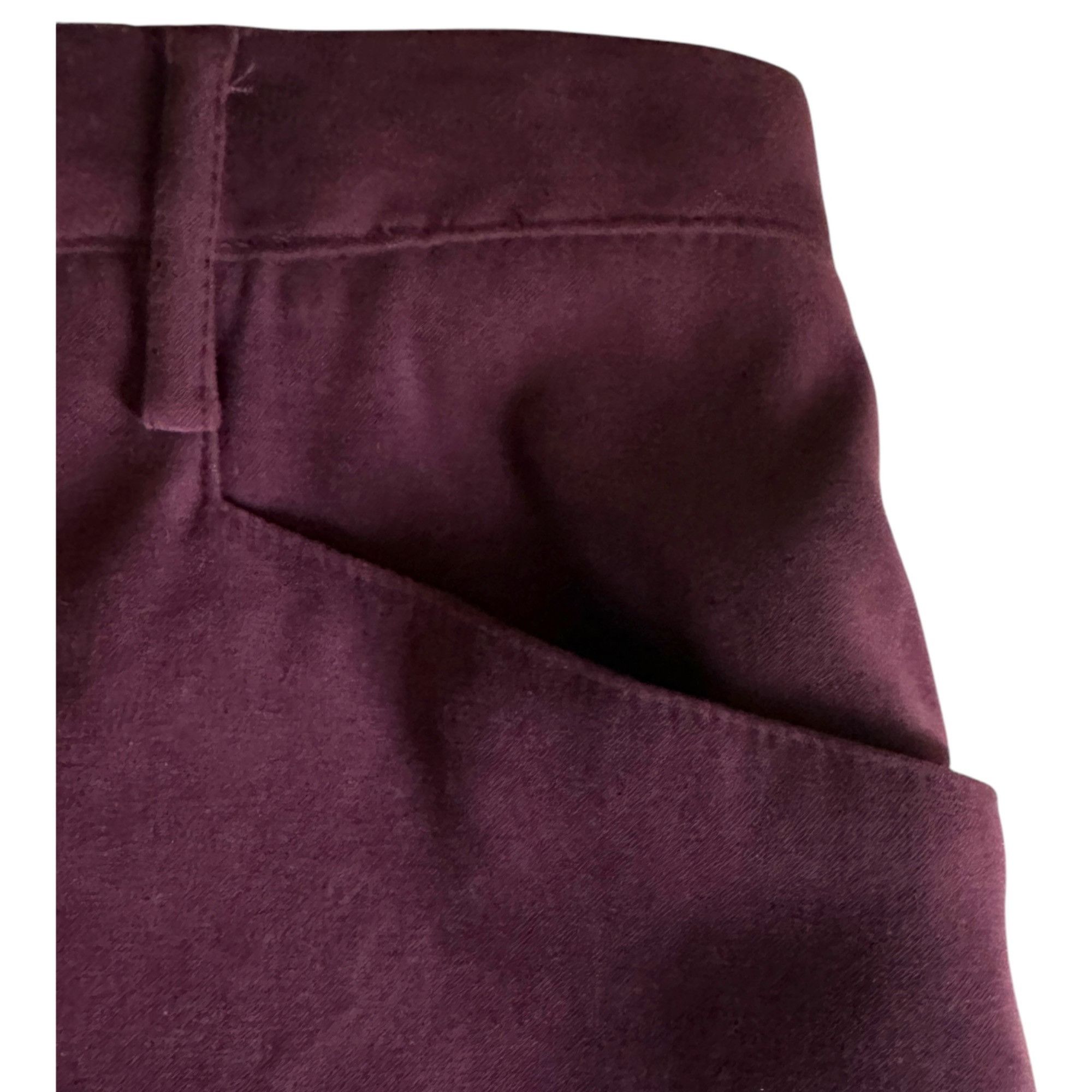 Charter Club Charter Club Petite 12P Womens Burgandy Velveteen Pants Clas Size 28" / US 6 / IT 42 - 6 Thumbnail