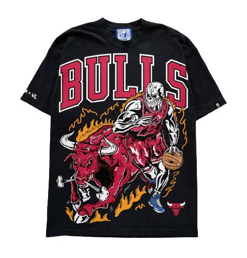 Warren Lotas Pawing Bull Short Sleeve Tee Shirt Black Size US XL / EU 56 / 4 - 1 Preview