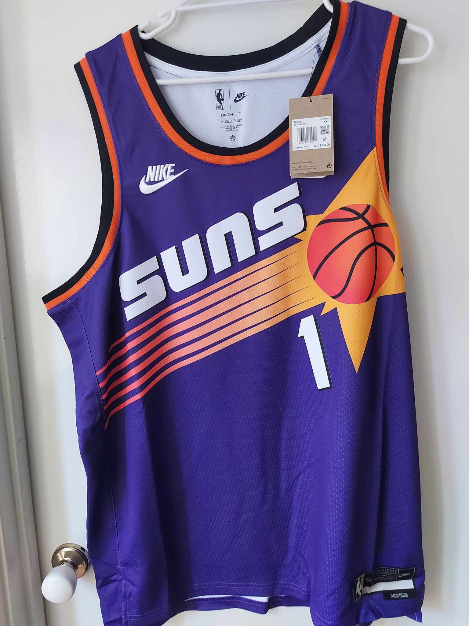 image of '22-'23 Classic Devin Booker Nba Swingman Jersey in Purple, Men's (Size 2XL)