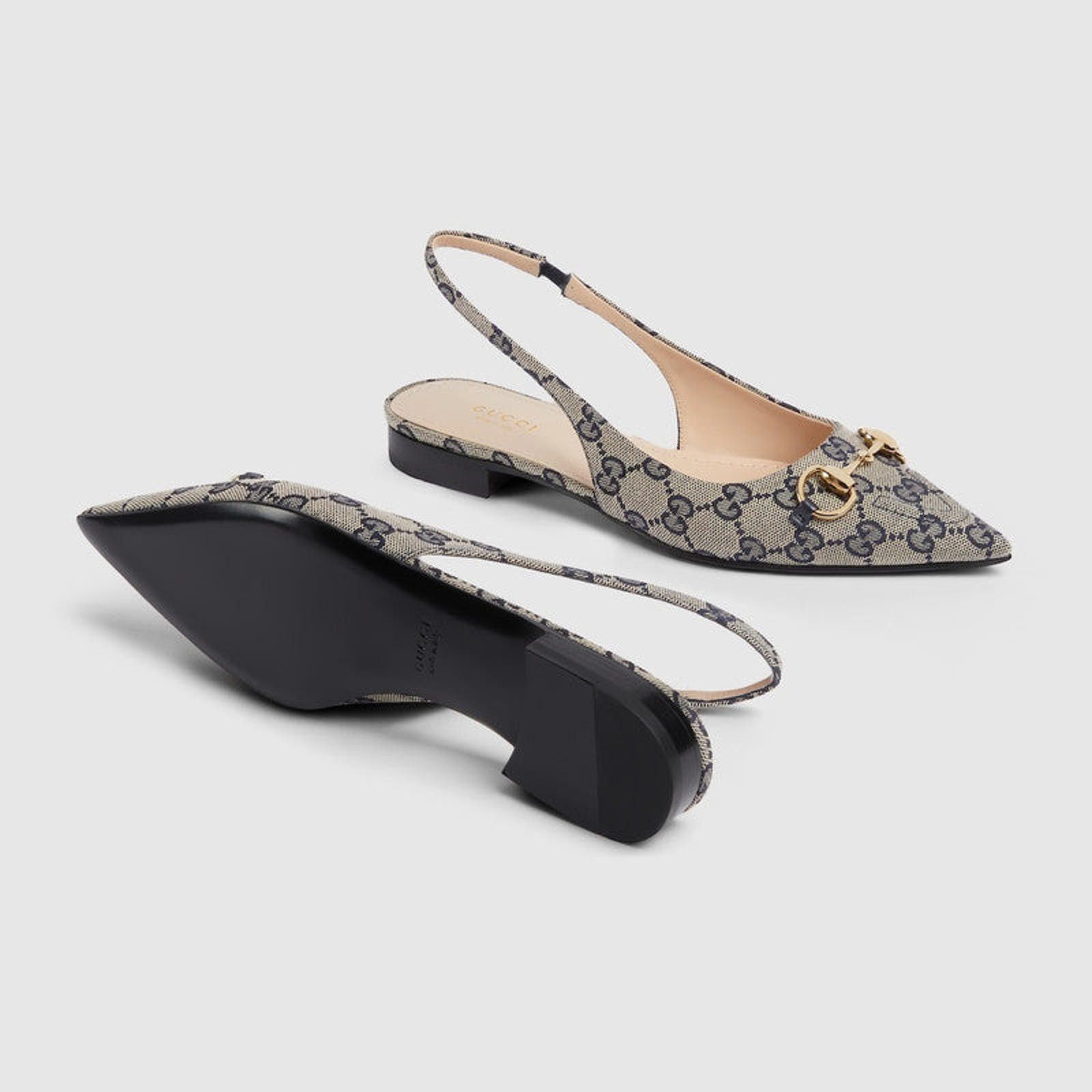Gucci Gucci Horsebit GG Slingback Flats Size US 6.5 / IT 36.5 - 4 Thumbnail