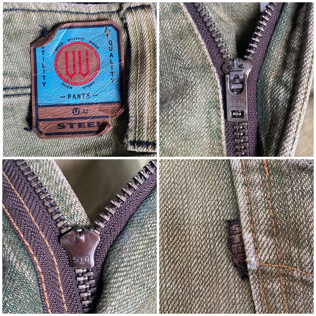 Japanese Brand Rare🔥STEEL U.U Rebuild Style Made In Japan Size US 32 / EU 48 - 24 Thumbnail
